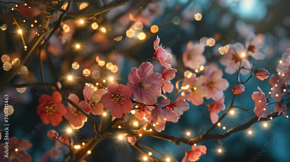 blossoms bokeh background