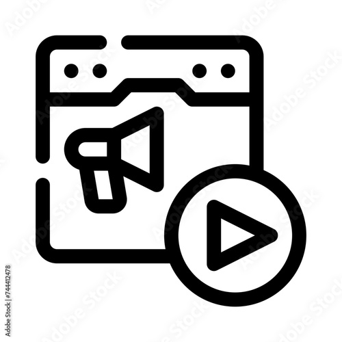 video line icon