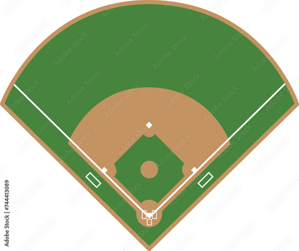 custom made wallpaper toronto digitalBaseball field icon. Camp diamond baseball sport sign. Sports fields symbol. flat style.