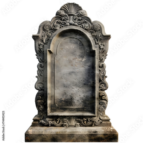 tombstone, isolated on transparent background, png file 