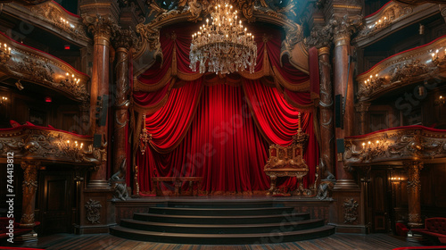 Immerse yourselves in the elegance of a classic opera house, where velvet curtains, ornate chandeliers, and a private box set the stage for a sophisticated Valentine's experience.