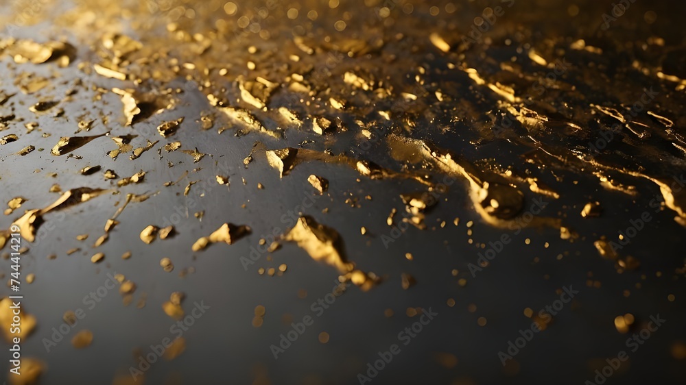 Gold background, gold polished metal, steel texture Gold background, gold polished metal, steel texture