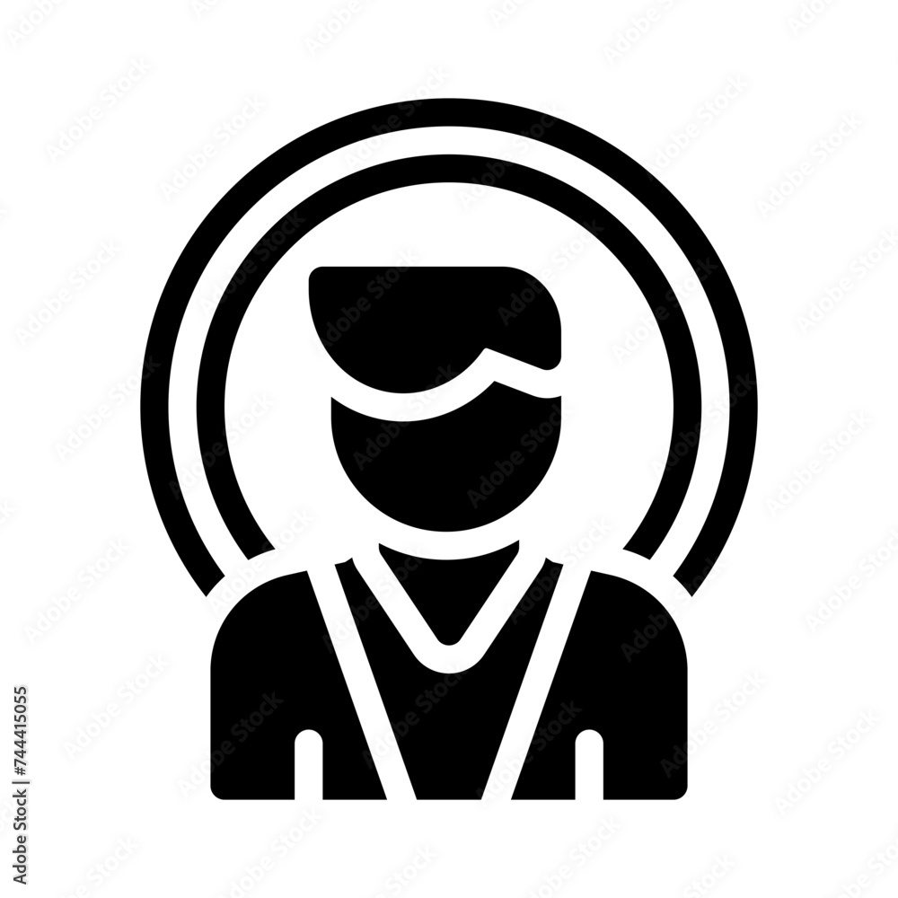 brand awareness glyph icon