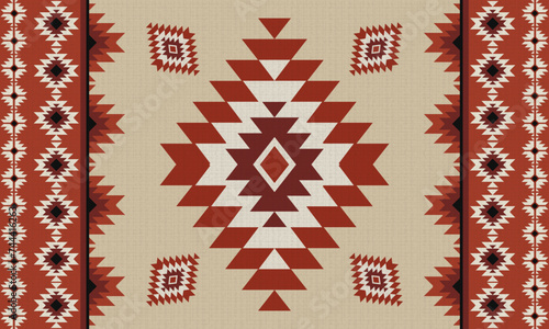 Ethnic motifs, Navajo motifs are suitable for fabrics, decorations, covers, etc