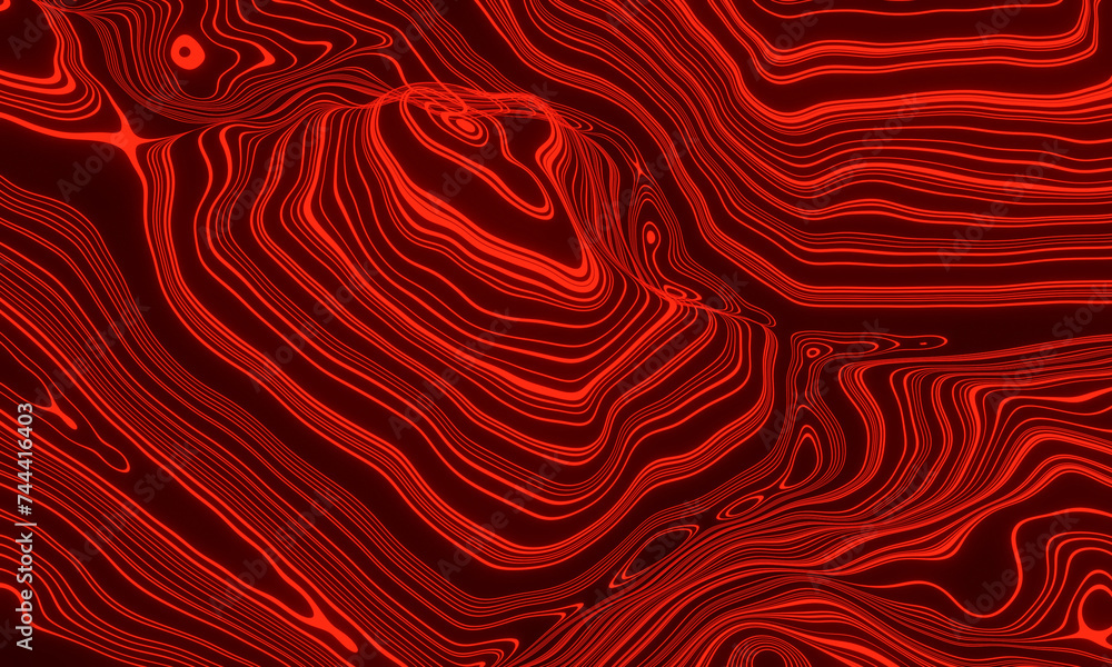 Red contour lines. Topographic terrain. Red contour lines. Topographic terrain.