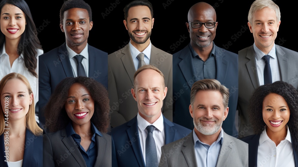 An ethnically diverse and mixed age group of business professionals,people of various nationalities An ethnically diverse and mixed age group of business professionals,people of various nationalities
