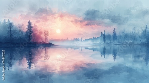Early Spring Tranquility: Abstract Background with Subtle Pastel Shades