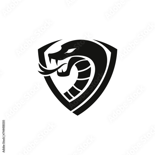 Vector Logo art for Small Business Shop and Game Company. Snake theme design