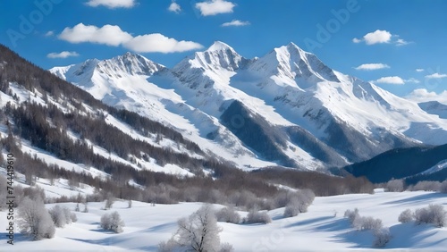 ski resort in the mountains