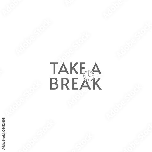 Take a break icon isolated on white background
