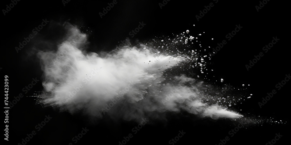 a white splash painting on black background, white powder dust paint red explosion explode burst isolated splatter abstract. white smoke or fog particles explosive special effect a white splash painting on black background, white powder dust paint red explosion explode burst isolated splatter abstract. white smoke or fog particles explosive special effect