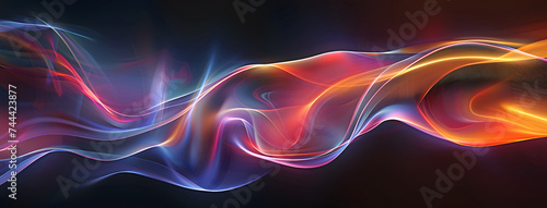 colorful flames on a dark background © Davy