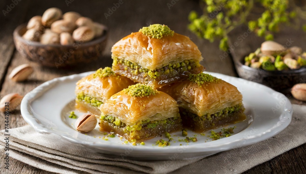 Turkish dessert baklava Turkish dessert baklava