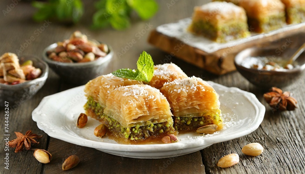 Turkish dessert baklava Turkish dessert baklava