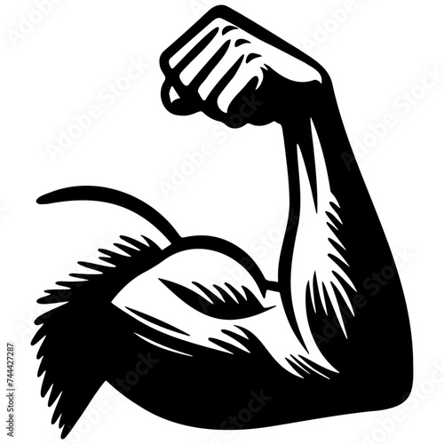 Muscle Arm Illustration.