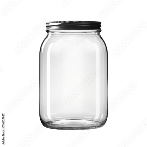 glass jar isolated on transparent background