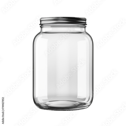 glass jar isolated on transparent background