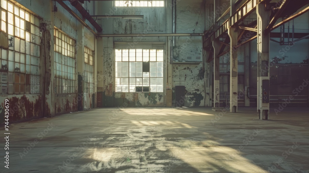 Rust and Destruction Inside a Forgotten Factory Building