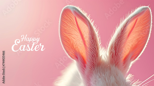Happy Easter greeting card for Easter celebration Festive decoration holiday concept