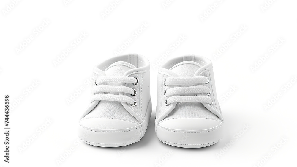 Baby shoes on a white background, isolated Baby shoes on a white background, isolated