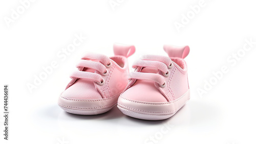Baby shoes on a white background, isolated