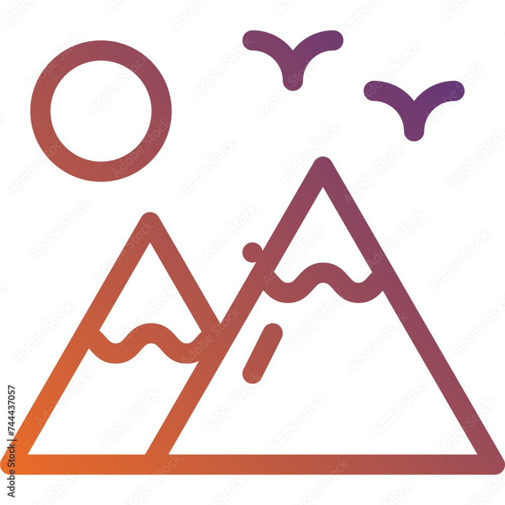 Mountains icon Mountains icon