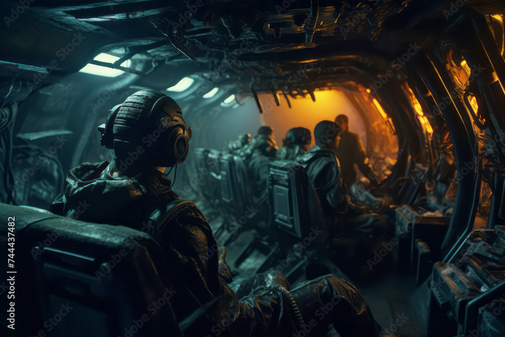 Soldiers on the battlefield wars for games and graphic design Created with Generative AI technology. Soldiers on the battlefield wars for games and graphic design Created with Generative AI technology.