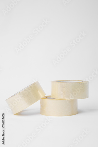 scotch adhesive tape on white background
