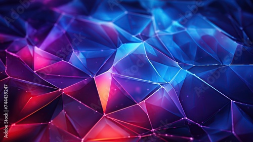 Abstract Cosmic Geometric Polygonal Background. 