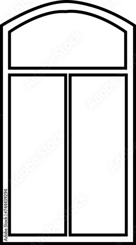 Window blinds icons line vector. Statutory different types of blinds, linear icon . Line with editable stroke