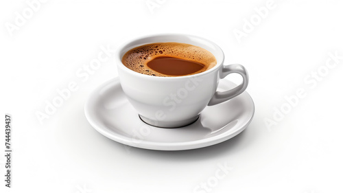 Isolated coffee cup on a white background