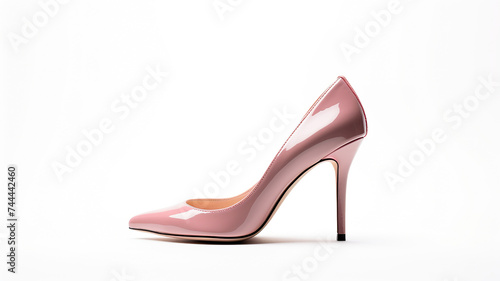 High heel shoes isolated on pure white background