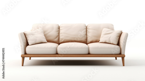 House couch sofa comfort isolated on pure white background