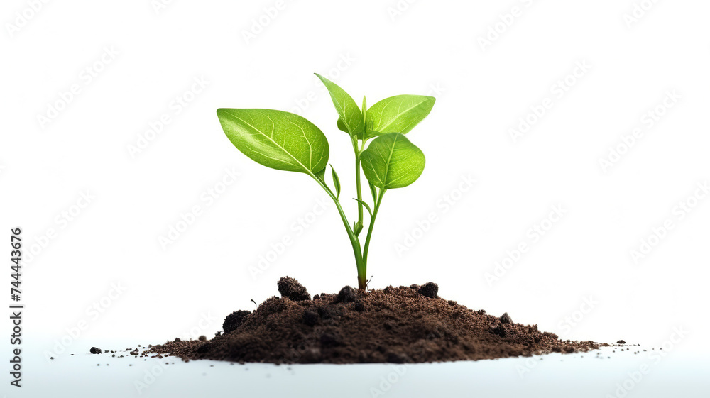 Veggie gourmet seedlings isolated on a stark white background Veggie gourmet seedlings isolated on a stark white background