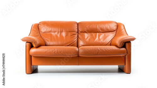 Sofa isolated on a stark white background