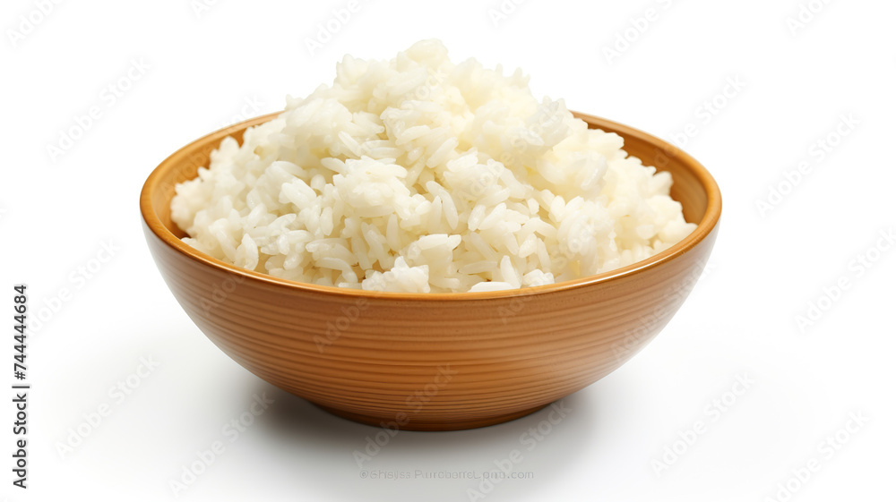 Rice dish from the traditional menu, isolated on a white background Rice dish from the traditional menu, isolated on a white background