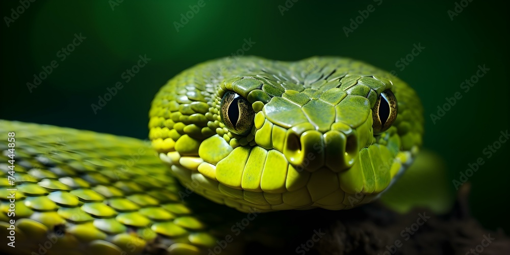 Defensive Action: Ahaetulla prasina Snake Guarding its Turf. Concept Reptiles, Wildlife, Nature, Snake behavior, Defensive actions Defensive Action: Ahaetulla prasina Snake Guarding its Turf. Concept Reptiles, Wildlife, Nature, Snake behavior, Defensive actions