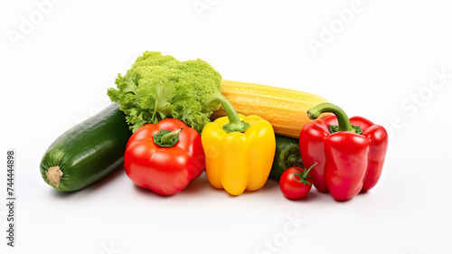healthy, natural, fresh veggie isolated on a white background