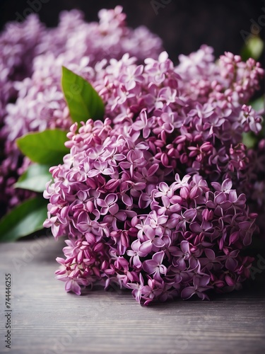 Bouquet of lilac flowers detailed texture background for wedding  debut or any occassion like graduation or prom from Generative AI