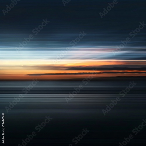 Harmonious blend of twilight hues in a minimalist abstract