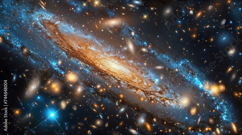 Cosmic art meets science fiction in this captivating wallpaper