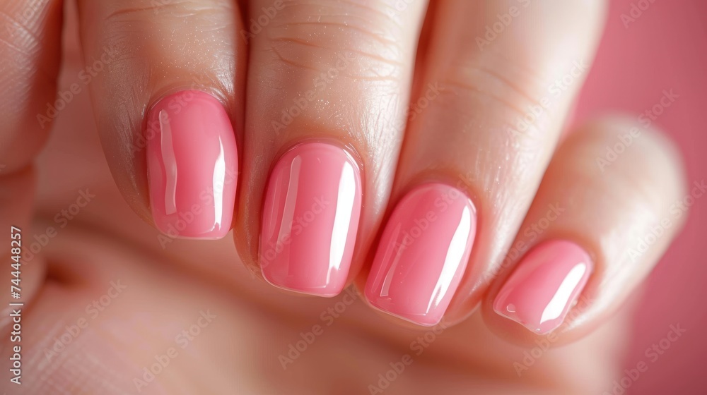 Paint your nails with a lovely shade of pink for a manicured look Paint your nails with a lovely shade of pink for a manicured look