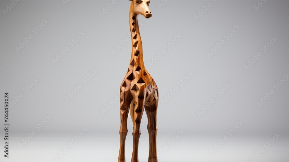 giraffe in the sand