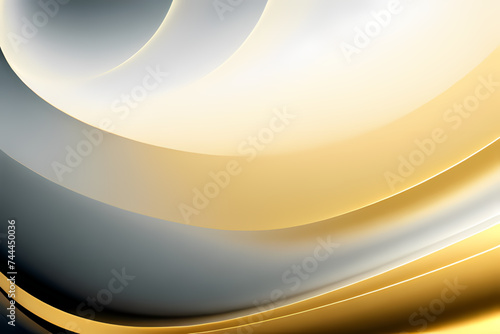 Fluid abstract background with colorful gradient. Abstract light gold wave illustration of modern movement.
