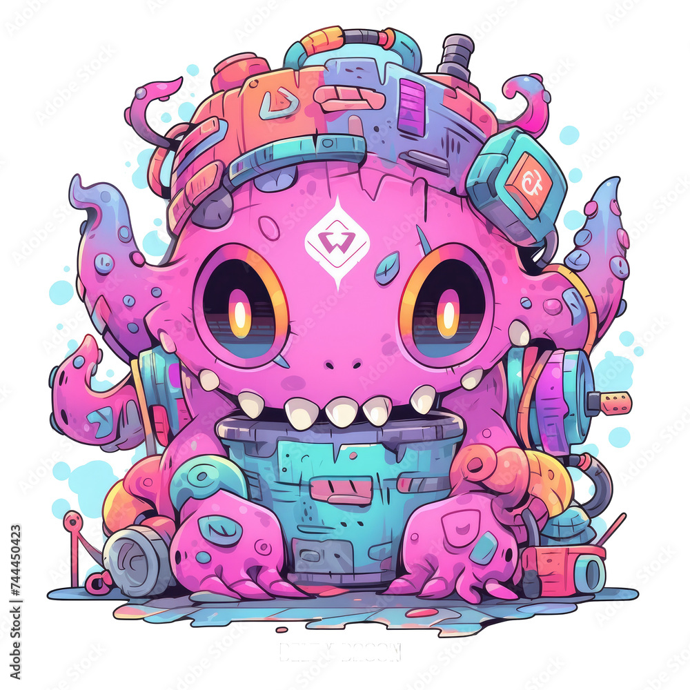 Stylish Saga Dungeon Monster Character Shirt Illustration Stylish Saga Dungeon Monster Character Shirt Illustration