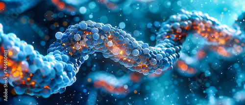 The double helix of life, where genetic mysteries unwind in the dance of DNA, a testament to the profound complexity and beauty of biological evolution and identity