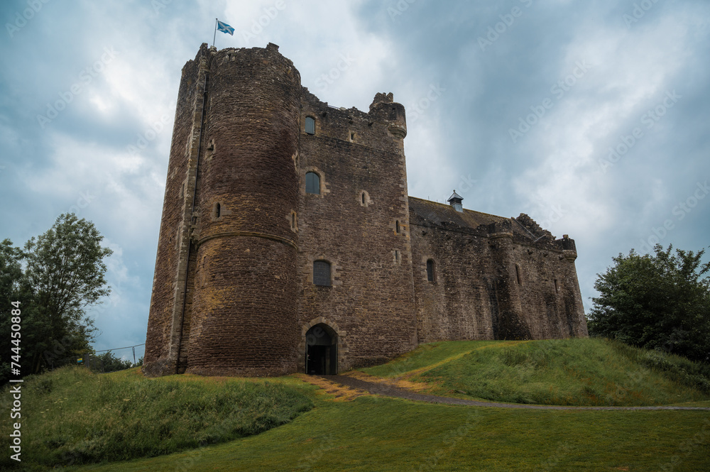 medieval castle Duone, Scotland.architecture and travel landmarks