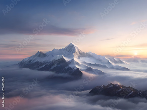  A majestic mountain peak © Saud