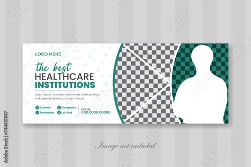 .medical healthcare web banner template and Facebook timeline cover