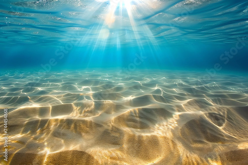under water ray of light  AI generated